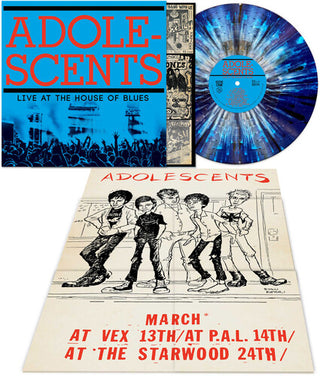 The Adolescents- Live At The House Of Blues - Blue/Light blue Splatter