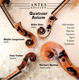the album cover for Byrd / Cambini / Gershwin - Quartette Fur Violine Zwei Violen Und Violoncello