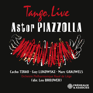 the album cover for Astor Piazzolla  / Cacho Tirao - Tango Live