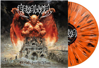 Cavalera- Bestial Devastation - Orange, Black & White Splatter