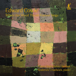 the album cover for Cowie / Chadwick / Hashimoto - Where The Wood Thrush Forever Sings