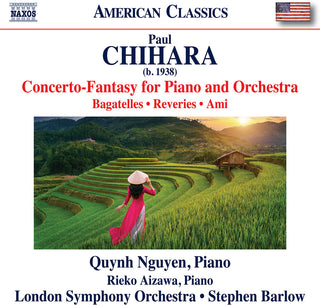 the album cover for Chihara / London Symphony Orchestra - Complete Piano Works