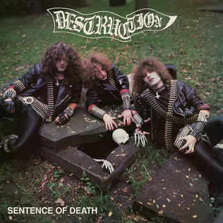 the album cover for Destruction - Sentence Of Death - Us Cover - Bone [Colored Vinyl] (Wht)