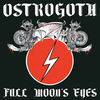 the album cover for Ostrogoth - Full Moon's Eyes - Bi-Color Vinyl [Colored Vinyl]