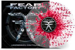 Fear Factory- Aggression Continuum - Crystal Clear Red Splatter (Indie Exclusive)