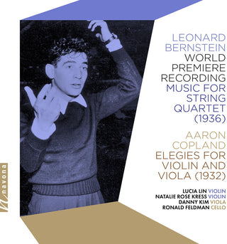 the album cover for Bernstein / Copland / Feldman - Music For String Quartet