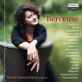 the album cover for Casella / Satie / Geniushene - Berceuse