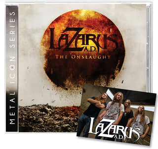 the album cover for Lazarus A.D. - Onslaught [Limited Edition] [Remastered]