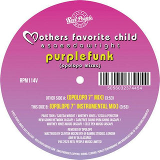 Mothers Favorite Child & Saeeda Wright- Purple Funk (Opolopo Remixes)