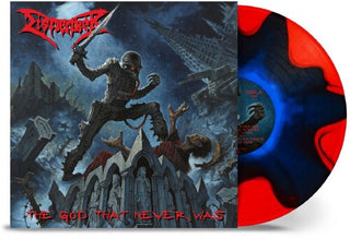 Dismember- The God That Never Was - Blue in Red Split