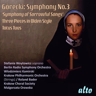 the album cover for Stefania Woytowicz - Gorecki: Symphony No.3 'sorrowful Songs'; Three
