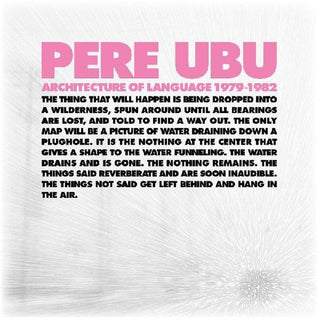 the album cover for Pere Ubu - Architecture Of Language: 1979-1982 [Limited Edition] [Download Included]