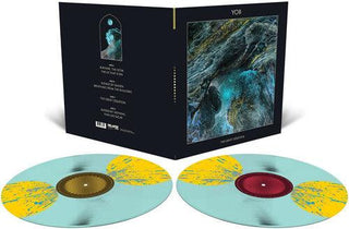 Yob- Great Cessation (Electric Blue with Mustard Yellow Moonphase Circles and Cyan Blue and Silver Splatter) (Vinyl)