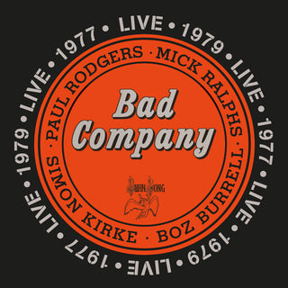 the album cover for Bad Company - Live 1977 & 1979 [Digipak] (Hol)