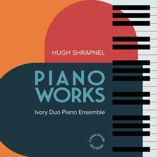 the album cover for Shrapnel / Ivory Duo Piano Ensemble - Piano Works
