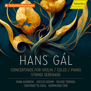 the album cover for Gal / Karmon / Grimm - Concertinos For Violin Cello Piano & String