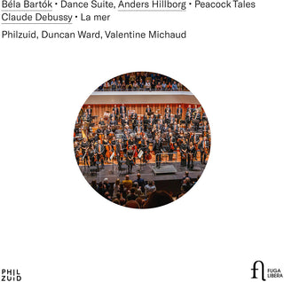 the album cover for Bartok / Debussy / Michaud - La Mer