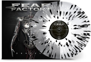 Fear Factory- Genexus - Crystal Clear Black White Splatter