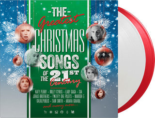 Various Artists- Greatest Christmas Songs Of 21st Century / Various - Limited 180-Gram Red & White Colored Vinyl