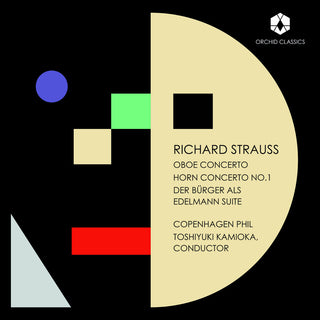 the album cover for Strauss / Keiding / Fosdal - Oboe Concerto Horn Concerto No. 1 Der Burger Als