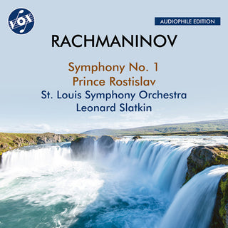 the album cover for Rachmaninoff / Slatkin / St. Louis Symphony Orch - Symphony No. 1 In D Minor Op. 13 Prince Rostislav