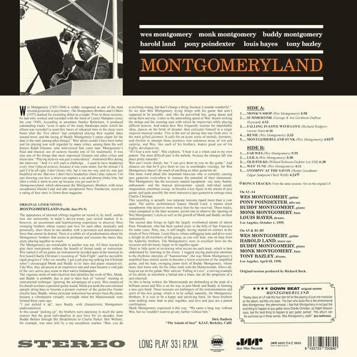 Wes Montgomery- Montgomeryland - Limited 180-Gram Vinyl with Bonus Tracks (PREORDER)