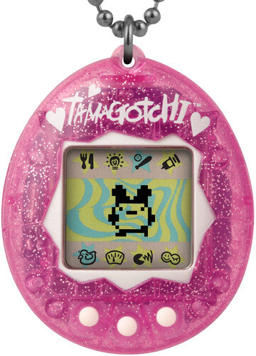 Original Tamagotchi- Pink Glitter (Large Item, Collectible, Interactive Game)