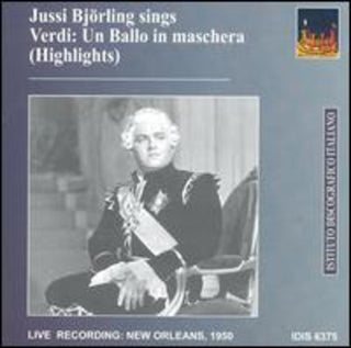 the album cover for Jussi BjÃ¶rling - Un Ballo in Mascher