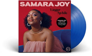 the album cover for Samara Joy - Linger Awhile  [Translucent Blue LP]