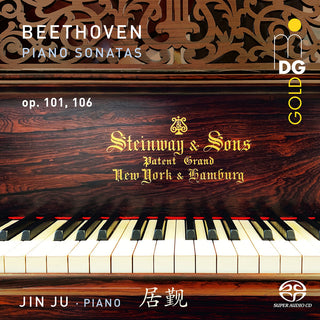the album cover for Beethoven, L.V. / Jin Ju - Piano Sonatas Op. 101 & 106