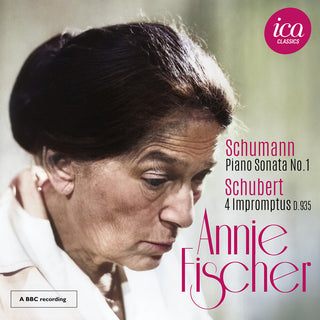 the album cover for Schubert / Schumann / Fischer - Piano Sonata No. 1