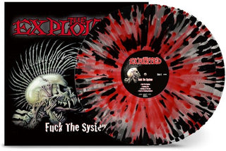 The Exploited- Fuck the System - Clear W Red & Black Splatter
