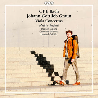 the album cover for C Bach .P.E. / Graun / Schweiz - Viola Concertos