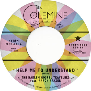 the album cover for Aaron Frazer - Help Me To Understand / Look Up (Blue) [Colored Vinyl]