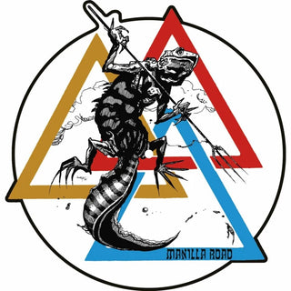 the album cover for Manilla Road - Deluge/Shadow In The Black/Divine Victim (Pict)