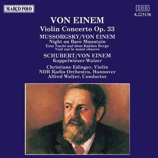 the album cover for Von Einem / Edinger / North German Rso / Walter - Violin Concerto