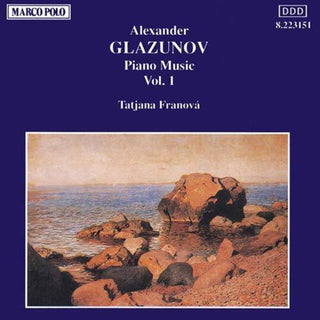 the album cover for Glazunov / Franova - Piano Music 1