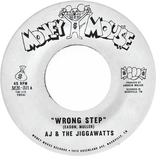 the album cover for Aj & The Jiggawatts - Wrong Step / Karma Is A Bitch [Colored Vinyl] (Gol) (Can)
