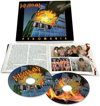 the album cover for Def Leppard - Pyromania (40th Anniversary) (Aniv) [Deluxe 2 CD]