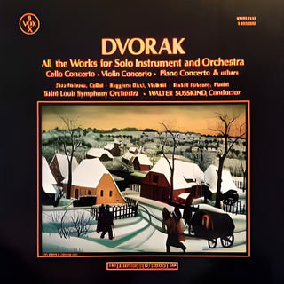the album cover for Dvorak - Dvorak: Piano Concerto Violin Concerto Cello Conce