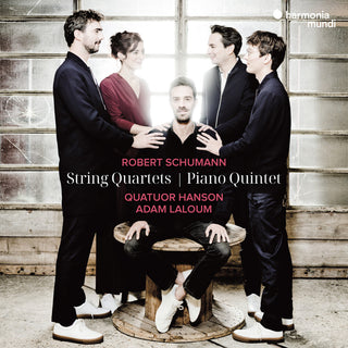 the album cover for Adam Laloum - Schumann: String Quartets & Piano Quartet