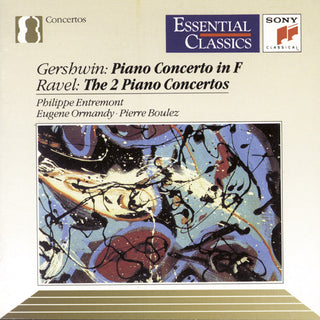 the album cover for PHILIPPE ENTREMONT - Gershwin: Piano Cto In F Ravel
