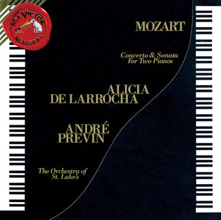the album cover for Alicia de Larrocha - Concerto & Sonata For 2 Pianos