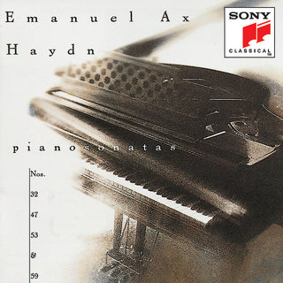 the album cover for Emanuel Ax - Piano Sonatas 32 47 53 & 59