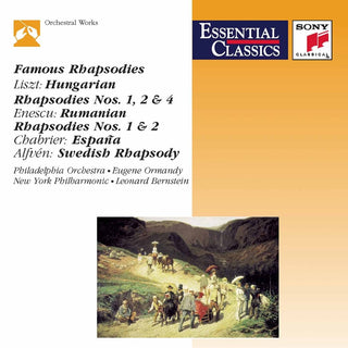 the album cover for Eugene Ormandy - Famous Rhapsodies