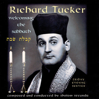 the album cover for Richard Tucker - Welcoming The Sabbath