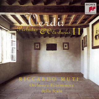 the album cover for Verdi / Muti / Orchestra Filarmonica Della Scala - Preludes & Overtures 2