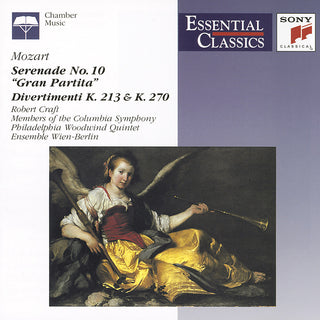 the album cover for Robert Craft - Serenade 10 In B-Flat Major