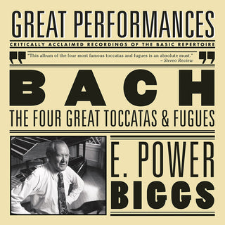 the album cover for E. Power Biggs - 4 Great Toccatas & Fugues / 4 Antiphonal Organs