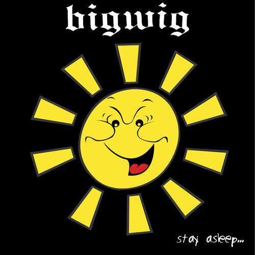 Bigwig- Stay Asleep - Yellow/black Splatter (PREORDER)